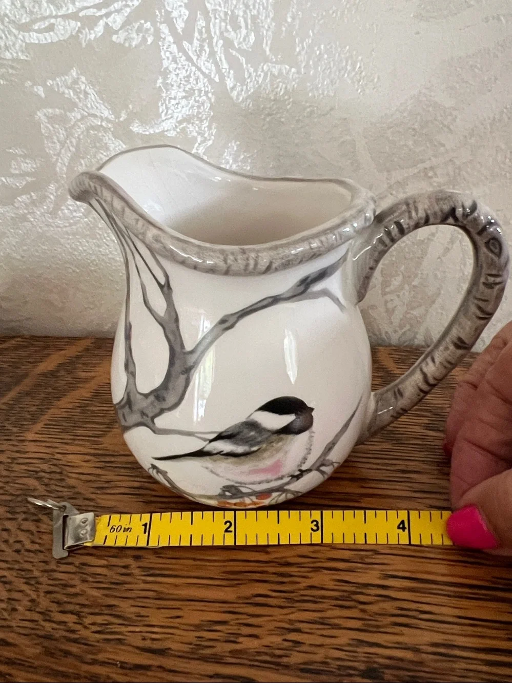 Kate Williams Winter Chickadee Pattern by Global Design Connection CoffeeCreamer